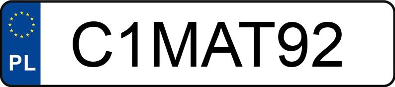 Numer rejestracyjny C1MAT92 posiada AUDI Q7 TDI MR`15 E6 4M Tiptronic