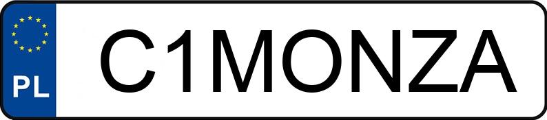 Numer rejestracyjny C1MONZA posiada AUDI A3 Numer rejestracyjny C1MONZA posiada AUDI A3