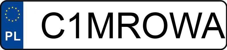 Numer rejestracyjny C1MROWA posiada AUDI A4