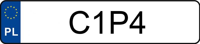 Die Registrierungsnummer C1P4 hat MERCEDES-BENZ 120 Vito CDI MR`03 E4 2.9t extra L Univan