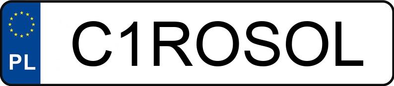 Numer rejestracyjny C1ROSOL posiada VOLKSWAGEN Transporter T4 TDi MR`96 2.7t Caravelle Basis