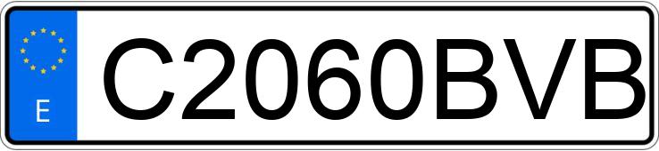 Numer rejestracyjny C2060BVB posiada beta rrt