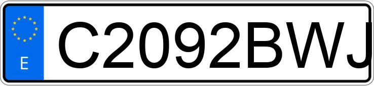 Numer rejestracyjny C2092BWJ posiada DERBI VARIANT