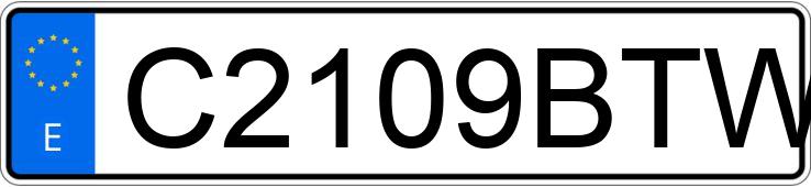 Numer rejestracyjny C2109BTW posiada PEUGEOT ELYSEO 50