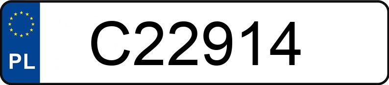 Numer rejestracyjny C22914 posiada AUDI Q2 40 TFSI MR`21 E6d GA S line S tronic