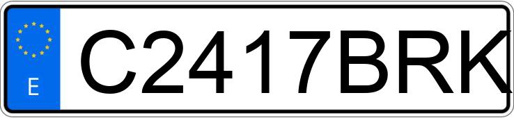 Numer rejestracyjny C2417BRK posiada YAMAHA AEROX 50