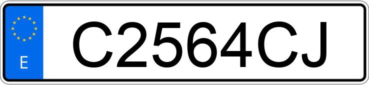 Numer rejestracyjny C2564CJ posiada VOLKSWAGEN GOLF