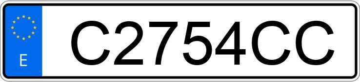 Numer rejestracyjny C2754CC posiada VOLKSWAGEN GOLF