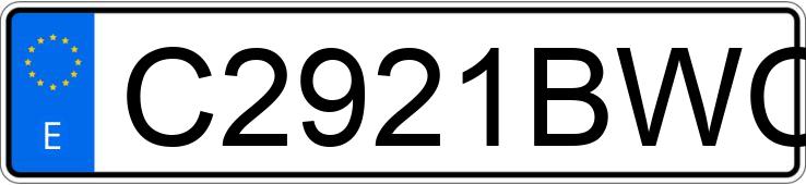 Numer rejestracyjny C2921BWC posiada DERBI VARIANT SPORT Numer rejestracyjny C2921BWC posiada DERBI VARIANT SPORT