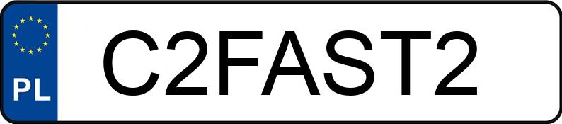 Il numero di registrazione C2FAST2 ha AUDI Q7 4L