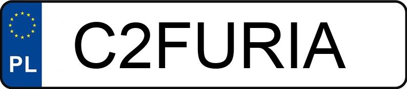 Numer rejestracyjny C2FURIA posiada BMW 540I