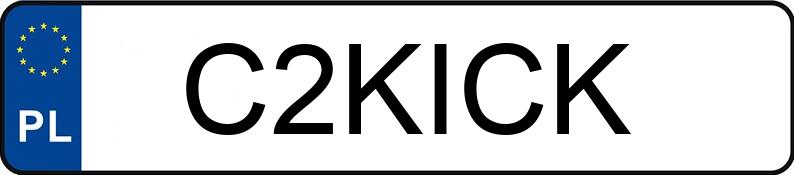 Numer rejestracyjny C2KICK posiada FORD FIESTA