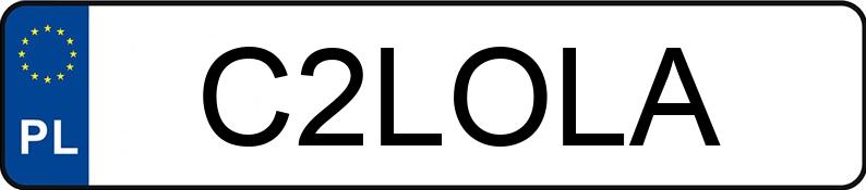 Numer rejestracyjny C2LOLA posiada VOLKSWAGEN POLO