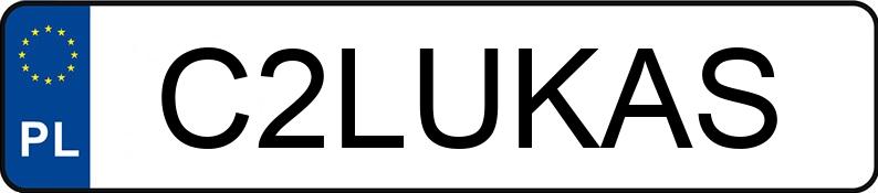 Numer rejestracyjny C2LUKAS posiada KTM Naked Bike 690 Duke