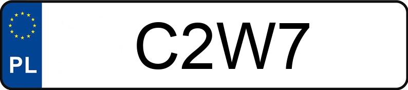 Numer rejestracyjny C2W7 posiada BMW 560