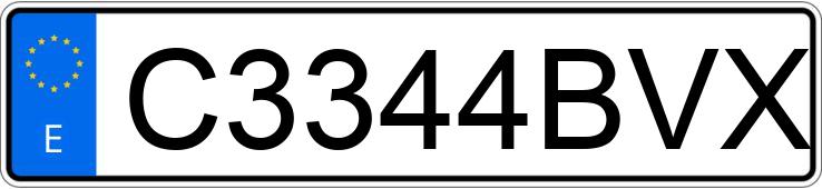 Numer rejestracyjny C3344BVX posiada HANWAY RAW Numer rejestracyjny C3344BVX posiada HANWAY RAW