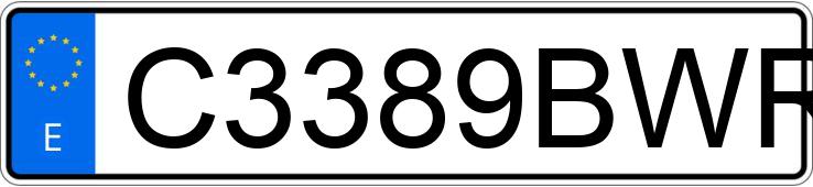 Numer rejestracyjny C3389BWR posiada RIYA ROME