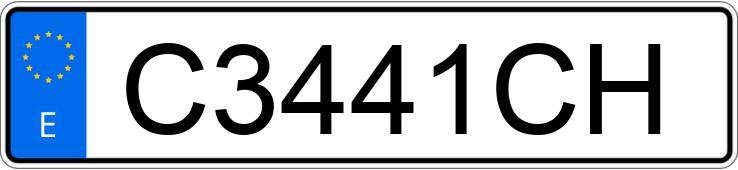 Numer rejestracyjny C3441CH posiada SEAT IBIZA Numer rejestracyjny C3441CH posiada SEAT IBIZA