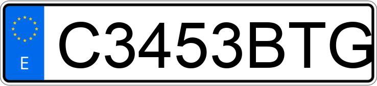 Numer rejestracyjny C3453BTG posiada DAELIM S-FIVE