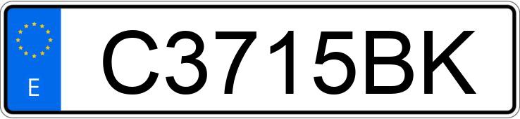 Numer rejestracyjny C3715BK posiada SEAT IBIZA Numer rejestracyjny C3715BK posiada SEAT IBIZA