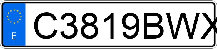 Numer rejestracyjny C3819BWX posiada SHERCO FST