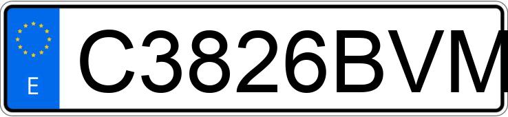 Numer rejestracyjny C3826BVM posiada YAMAHA GIGGLE