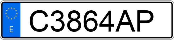 Numer rejestracyjny C3864AP posiada BMW SERIE 5