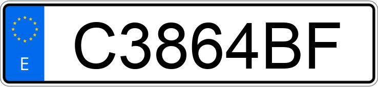 Numer rejestracyjny C3864BF posiada VOLKSWAGEN POLO