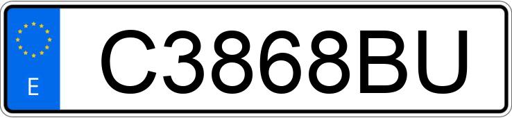 Numer rejestracyjny C3868BU posiada PEUGEOT 306