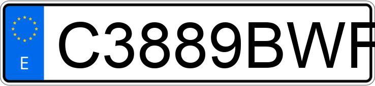 Numer rejestracyjny C3889BWF posiada PEUGEOT VCLIC