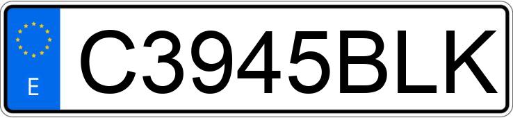 Numer rejestracyjny C3945BLK posiada DERBI SENDA