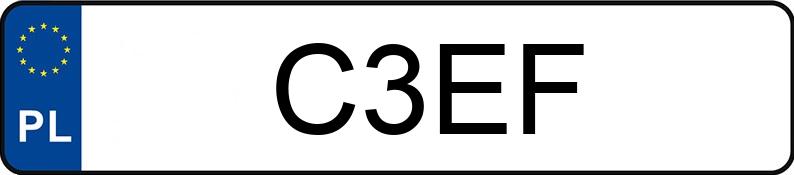 Die Registrierungsnummer C3EF hat MERCEDES-BENZ CLK 55 AMG Kat. MR`02 E3 209 CLK 55 AMG Kat. MR`02 E3 209