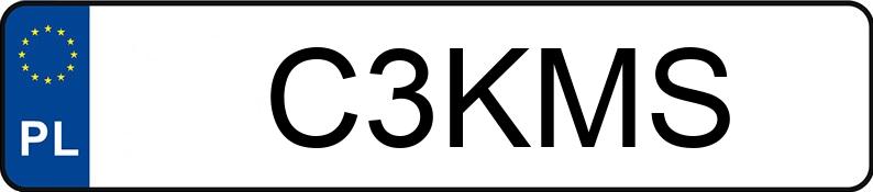 Il numero di registrazione C3KMS ha BMW M 3 3.0 MR`22 E6d/e G80 xDrive Competition Step