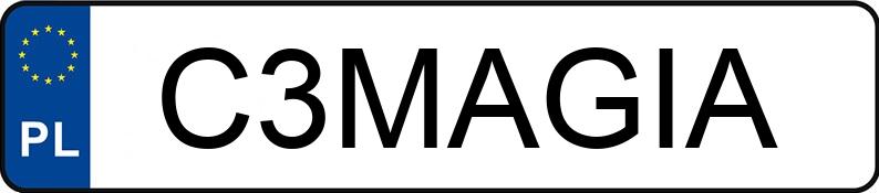 Le numéro d’enregistrement C3MAGIA a MERCEDES-BENZ CLA 200 MR`23 E6 118 CLA 200 MR`23 E6 118