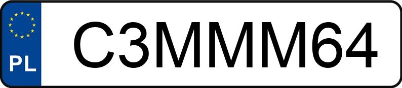 Numer rejestracyjny C3MMM64 posiada LAMBORGHINI HURACAN