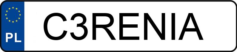 Numer rejestracyjny C3RENIA posiada PEUGEOT 308 HDI MR`11 E5 Access Numer rejestracyjny C3RENIA posiada PEUGEOT 308 HDI MR`11 E5 Access