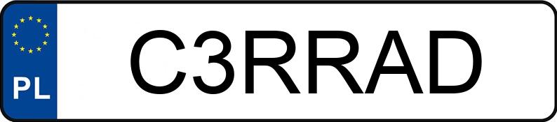 Le numéro d’enregistrement C3RRAD a BMW M 5 4.4 MR`21 E6d F90 M Competition Steptronic