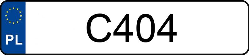 Numer rejestracyjny C404 posiada FORD Edge 3.7 MR`11 E5 SE AWD