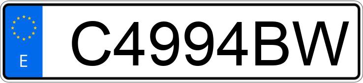 Numer rejestracyjny C4994BW posiada SEAT CORDOBA