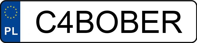 Numer rejestracyjny C4BOBER posiada BMW M4 Numer rejestracyjny C4BOBER posiada BMW M4