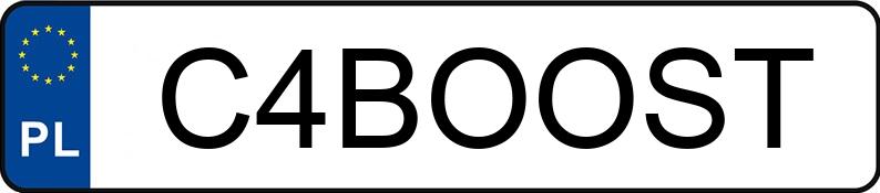 Numer rejestracyjny C4BOOST posiada NISSAN 350Z