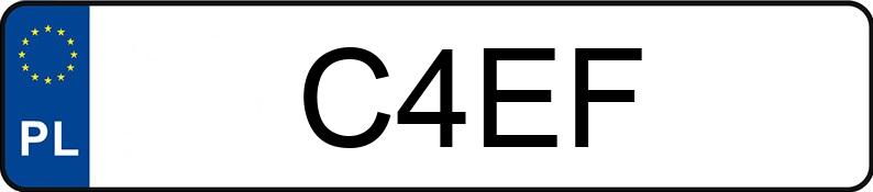 Numer rejestracyjny C4EF posiada BMW 330i Kat. MR`01 E3 E46 330i Kat. MR`01 E3 E46