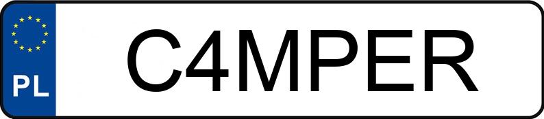 Numer rejestracyjny C4MPER posiada MERCEDES-BENZ ATEGO
