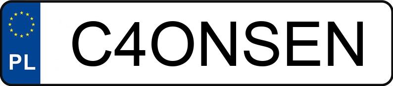 Numer rejestracyjny C4ONSEN posiada AUDI Q8 MR`24 E6d 4M SQ8 Tipt.