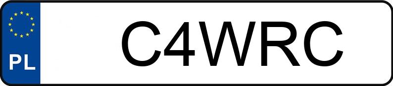 Numer rejestracyjny C4WRC posiada TOYOTA Yaris 1.6 MR`24 E6d GR Dynamic