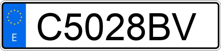 Numer rejestracyjny C5028BV posiada SEAT IBIZA