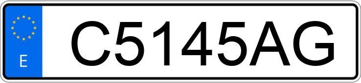 Numer rejestracyjny C5145AG posiada SEAT IBIZA Numer rejestracyjny C5145AG posiada SEAT IBIZA