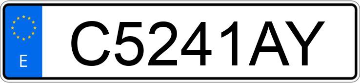 Numer rejestracyjny C5241AY posiada RENAULT DG