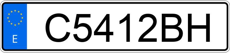 Numer rejestracyjny C5412BH posiada CITROEN AX