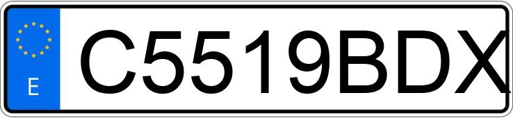 Numer rejestracyjny C5519BDX posiada YAMAHA TZR 50 Numer rejestracyjny C5519BDX posiada YAMAHA TZR 50